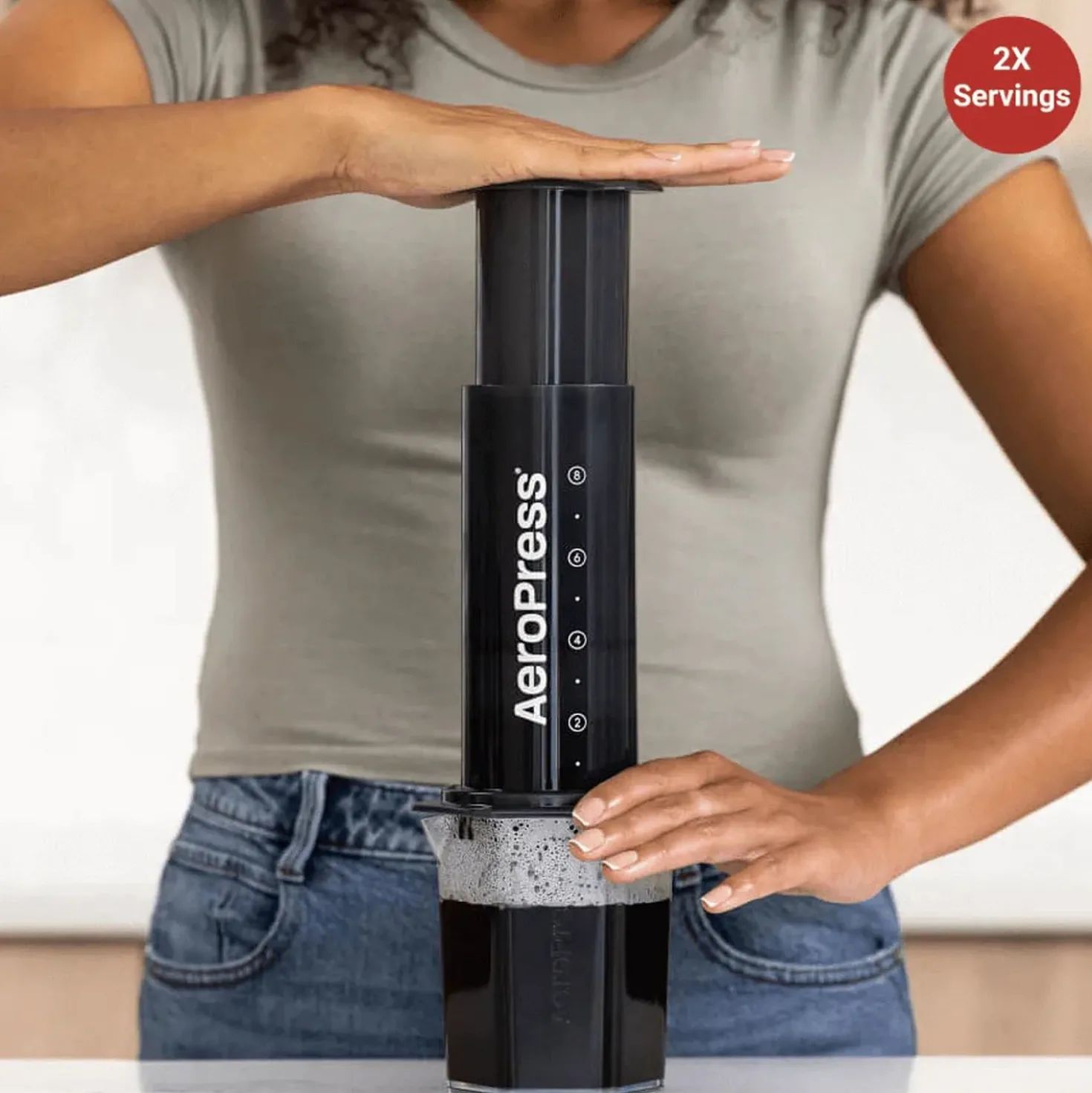 AeroPress Original Coffee & Espresso Maker XL + XL Filters