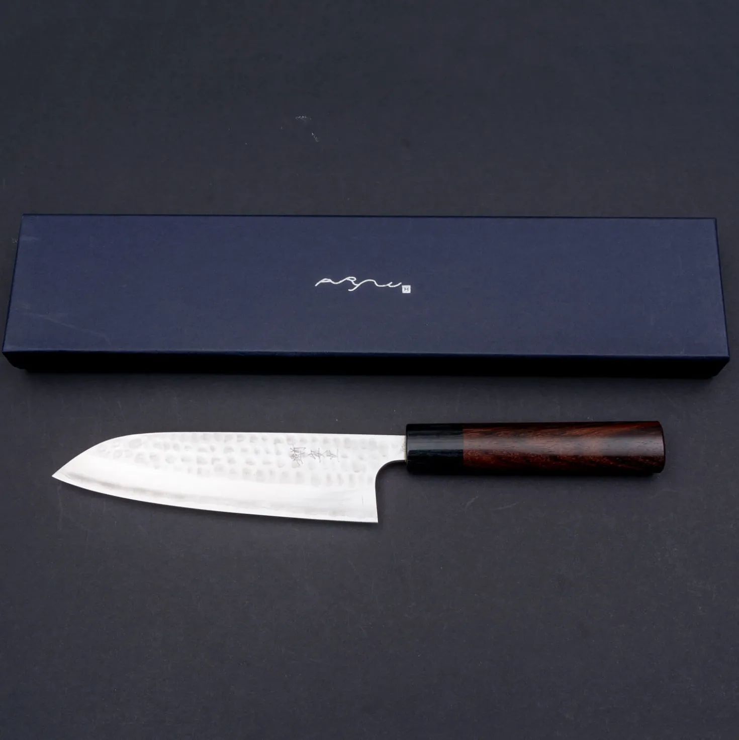 Anryu Knives Aogami #2 Rosewood Santoku