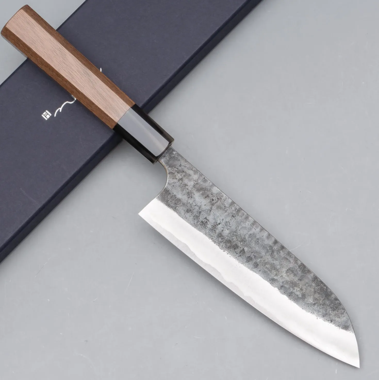 Anryu Knives Aogami Super Walnut Santoku 17 cm