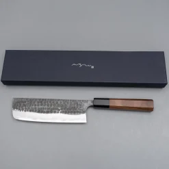 Anryu Knives Aogami Super Walnut Nakiri