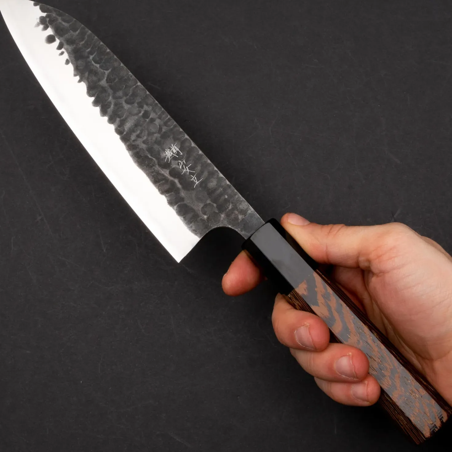 Anryu Knives Aogami Super Wenge Santoku 17 cm