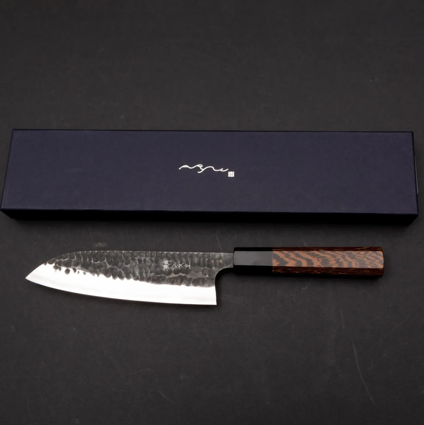 Anryu Knives Aogami Super Wenge Santoku 17 cm