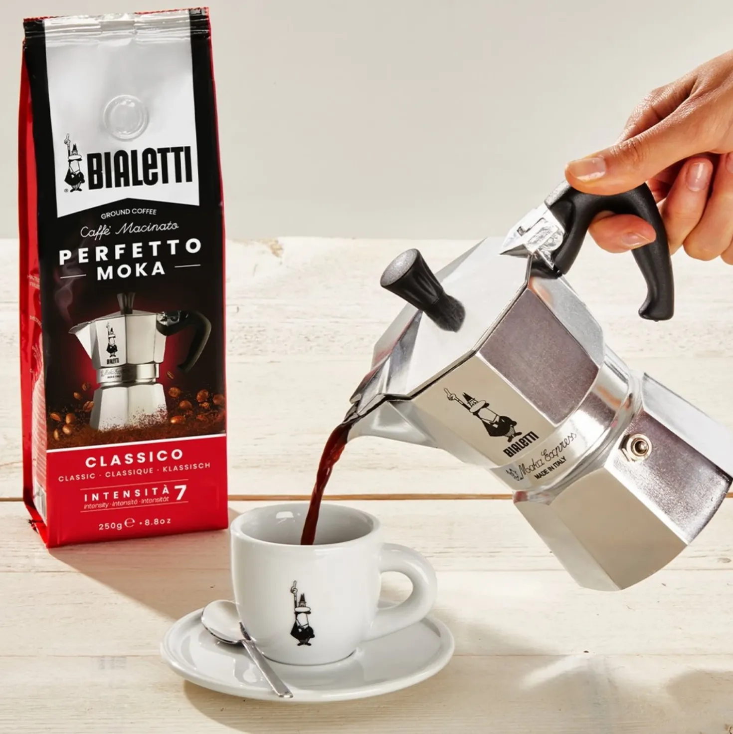Bialetti Perfetto Moka Classico Gemalen Koffie
