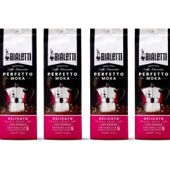 Bialetti Perfetto Moka Delicato Gemalen Koffie – 4 x 250 gram
