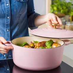 BK Bourgogne Gietijzeren Braadpan Blush Pink 28 cm