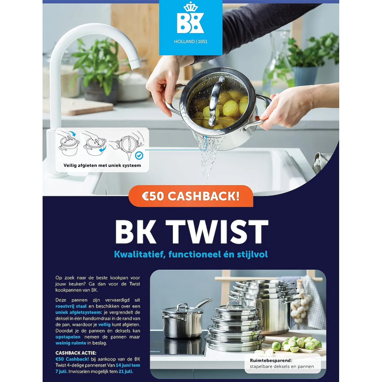 BK Pannenset Twist 4-delig