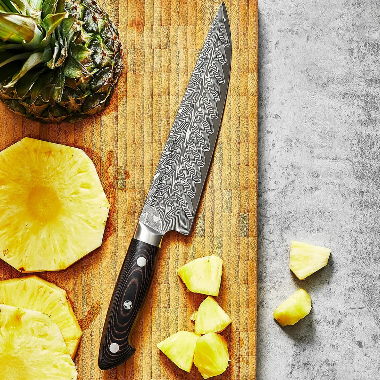Bob Kramer Euro Stainless Narrow Gyuto 20 cm