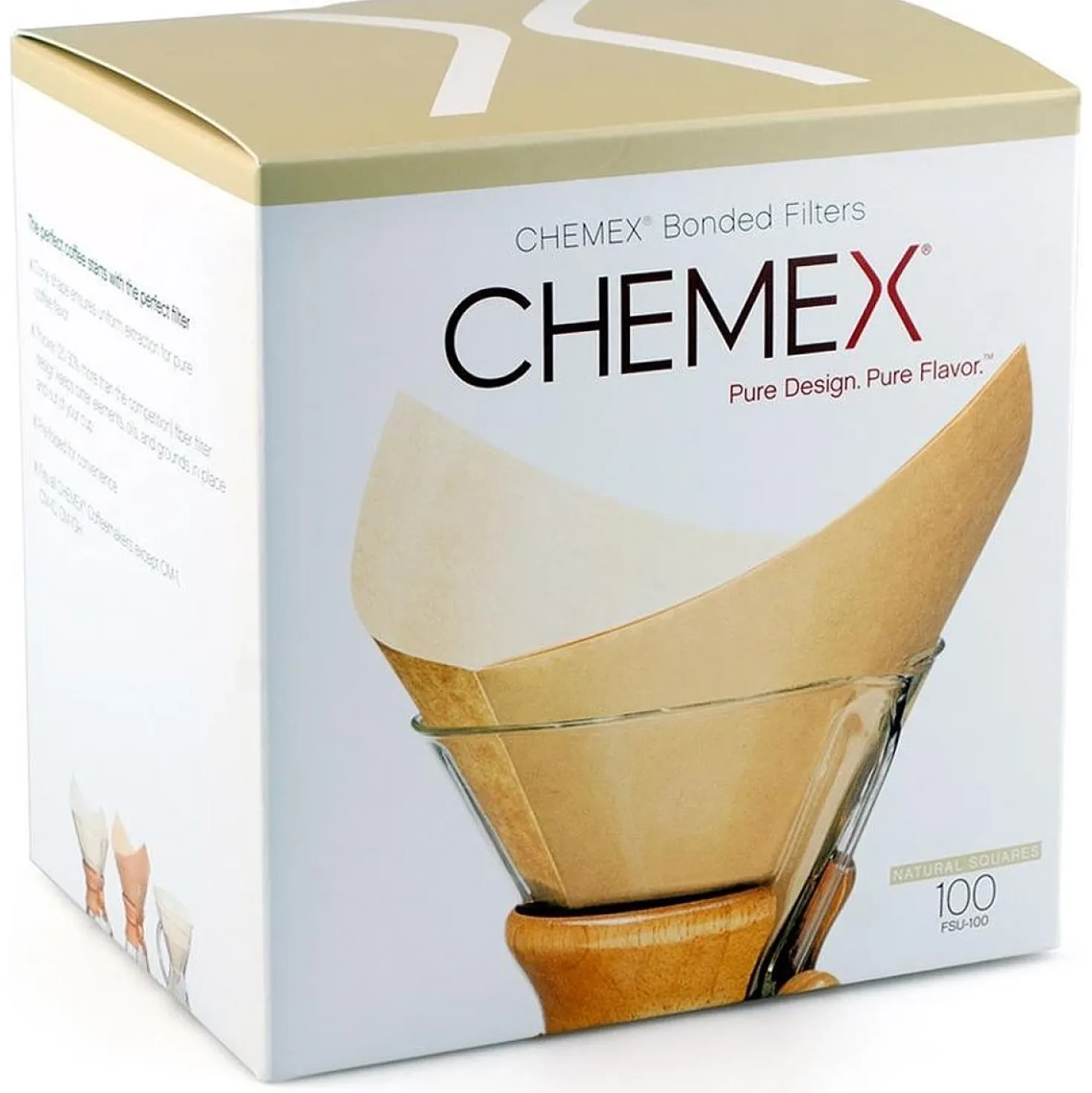 Chemex Filters Natural Squares 100 Stuks
