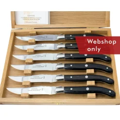 Claude Dozorme Laguiole Steakmessen Zwart Hout