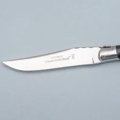Claude Dozorme Laguiole Steakmessen Zwart Hoorn