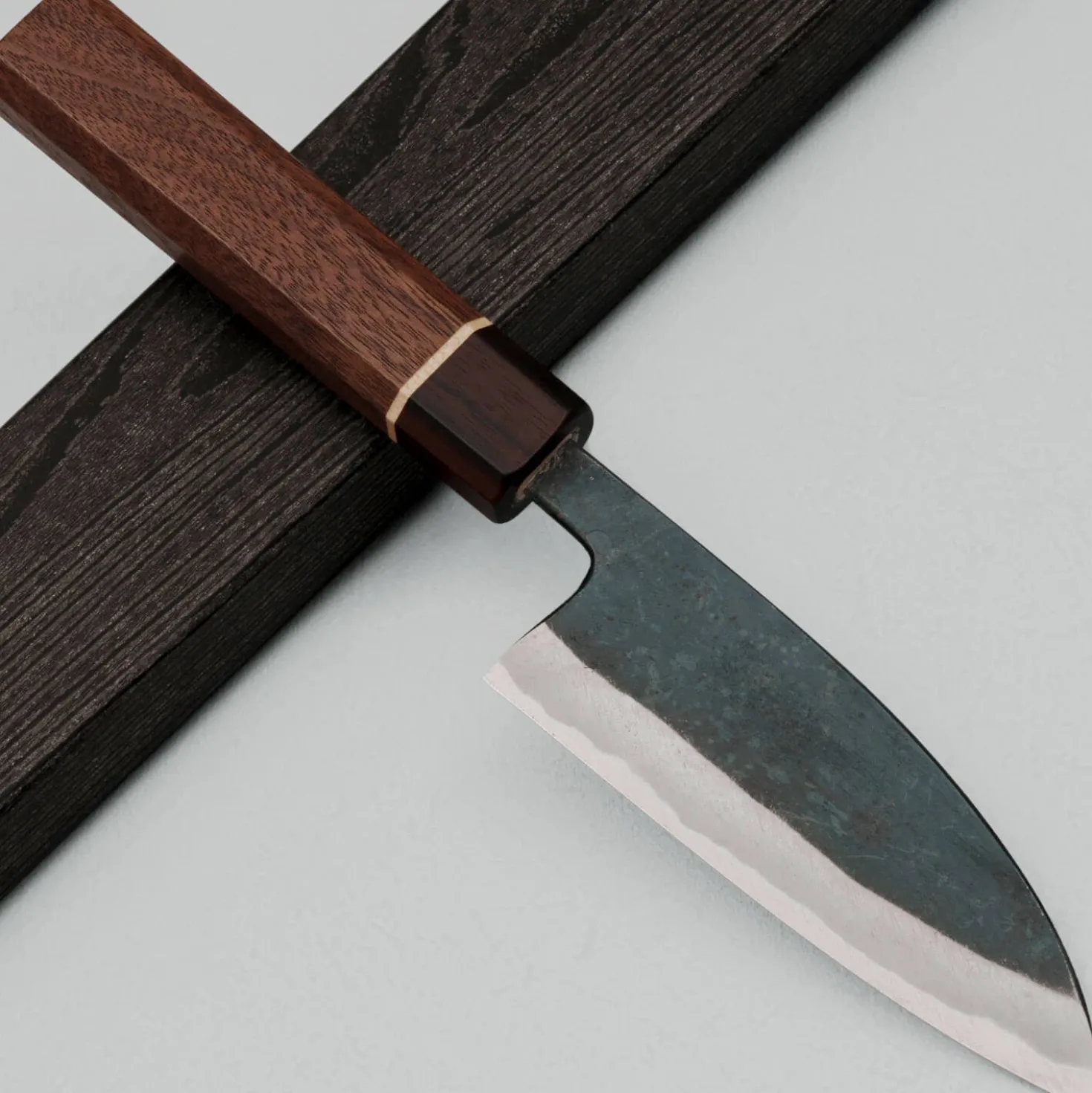 Daisuke Nishida Shiro #1 Walnut Ko-Santoku 12 cm