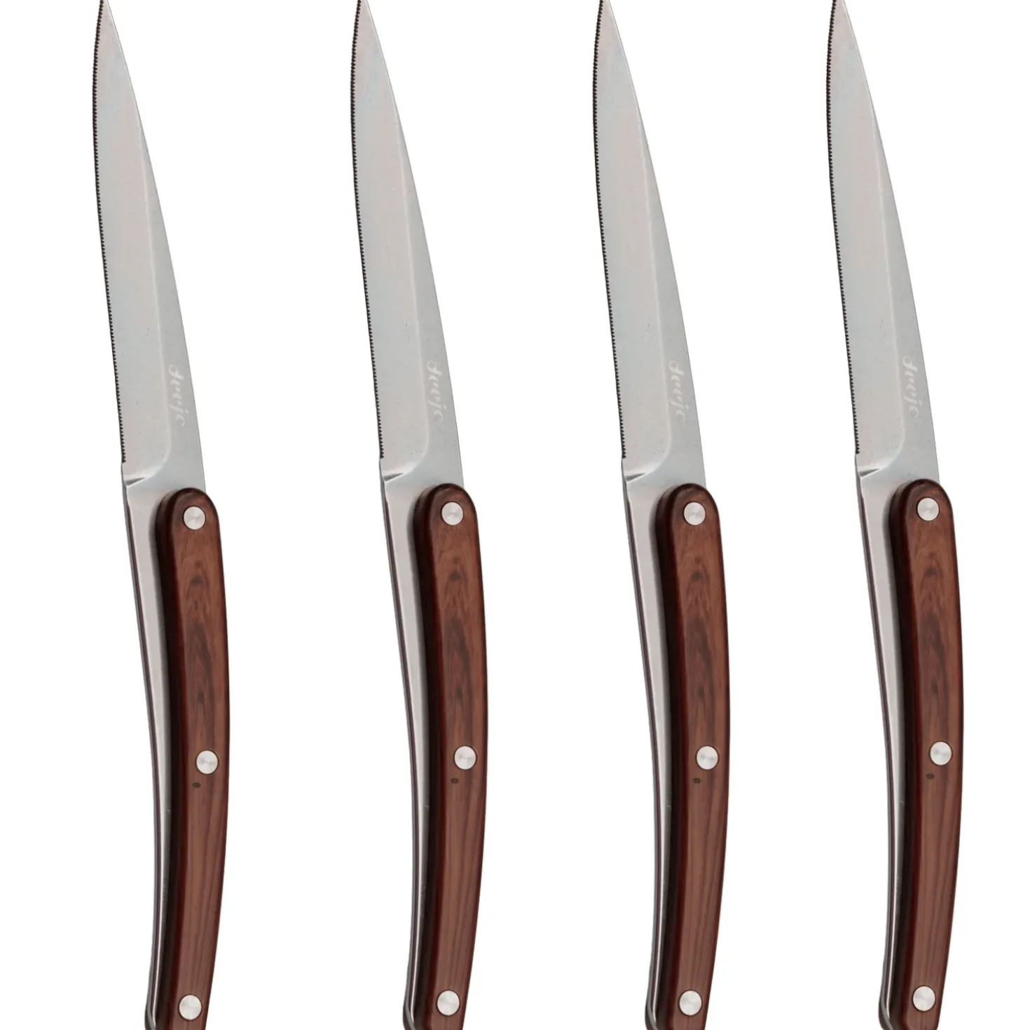 Deejo Steakmessenset Rozenhout (4 stuks)