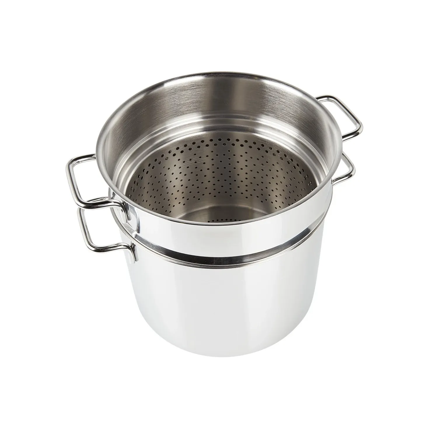 Demeyere Apollo Hoge Kookpan 24 cm + Pasta-inzet