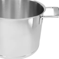 Demeyere Silver 7 Hoge Soeppan Met Deksel 24 cm