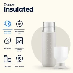 Dopper Isoleerfles Gentle Grey 350 ml