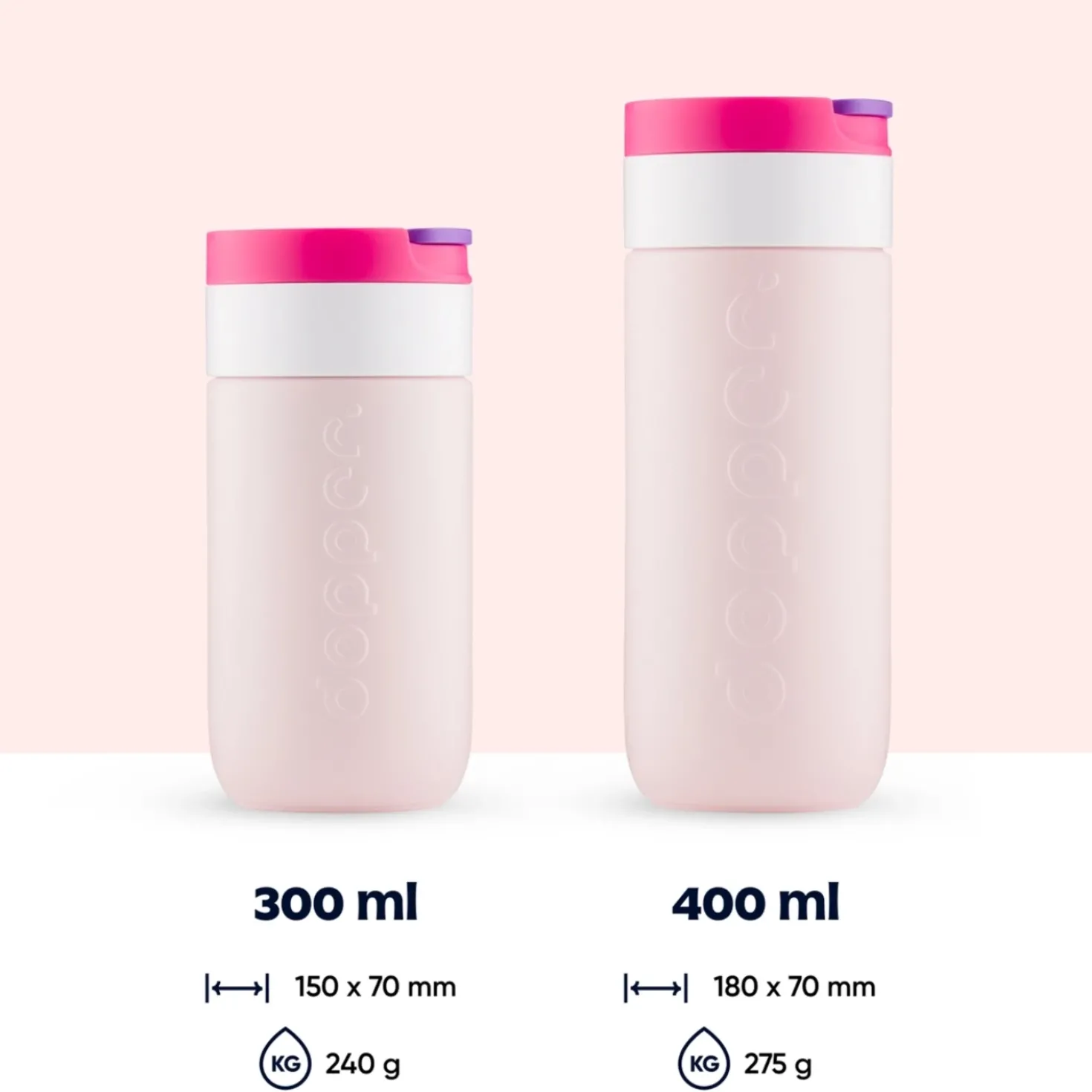Dopper Travel Mug Berry Pink 300 ml
