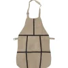 Dugros Lederen Schort Met Tijgerprint Beige
