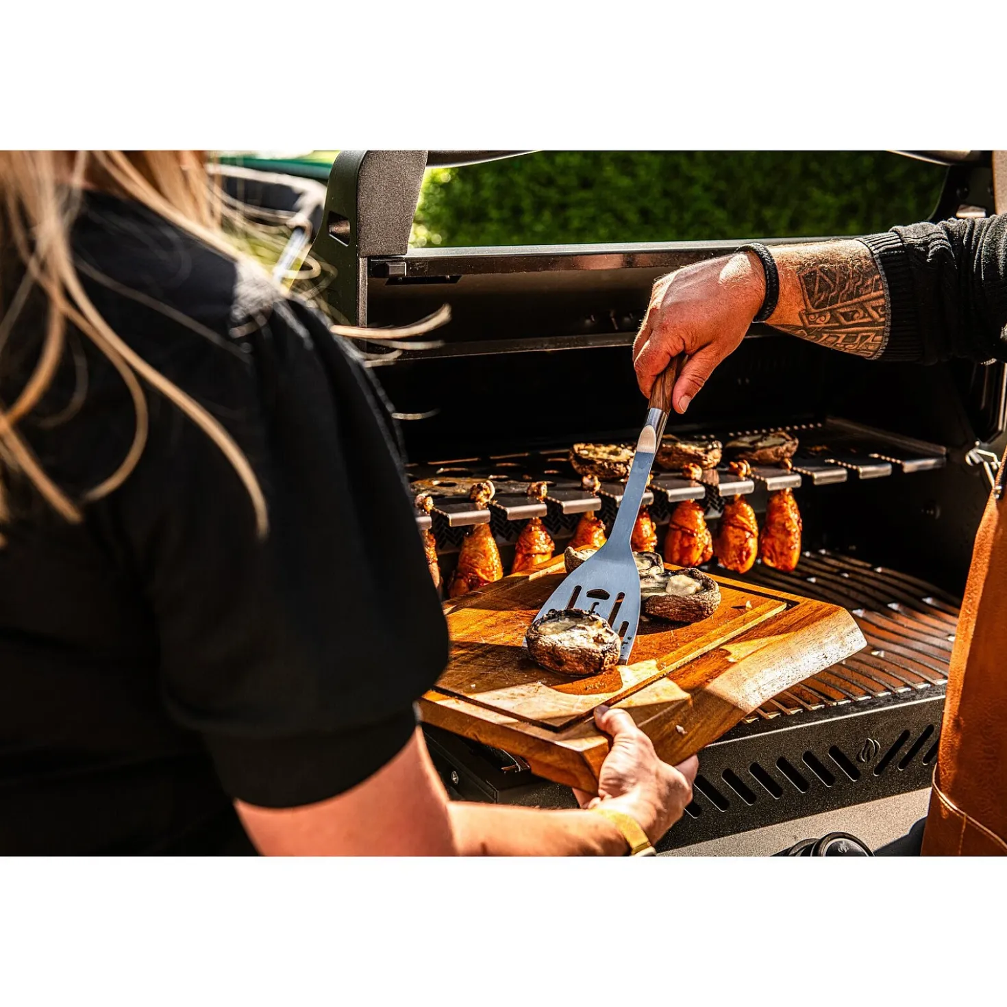 Forged BBQ Spatula Olijfhout