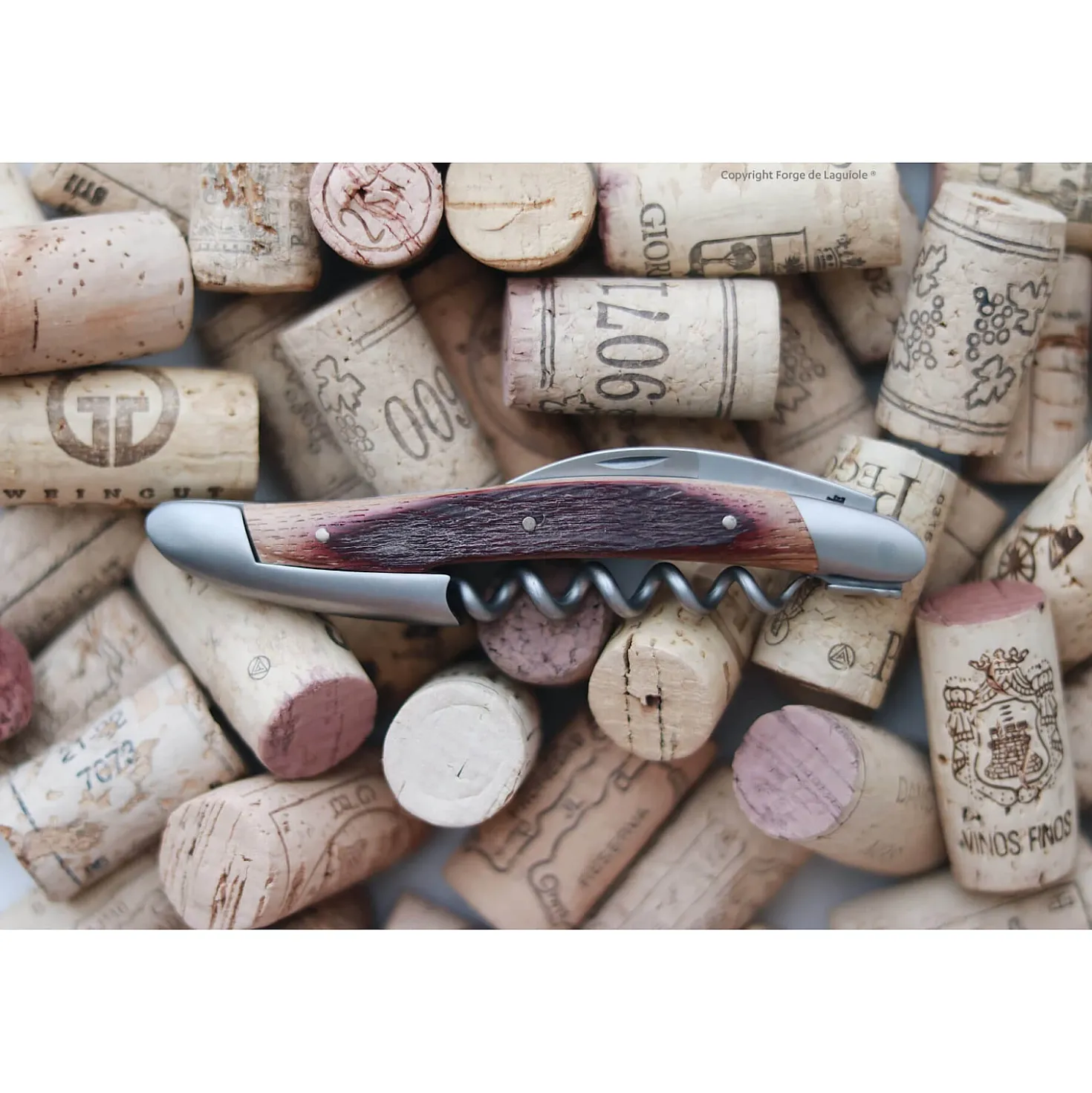 Forge de Laguiole Kelnersmes Barrel Oak