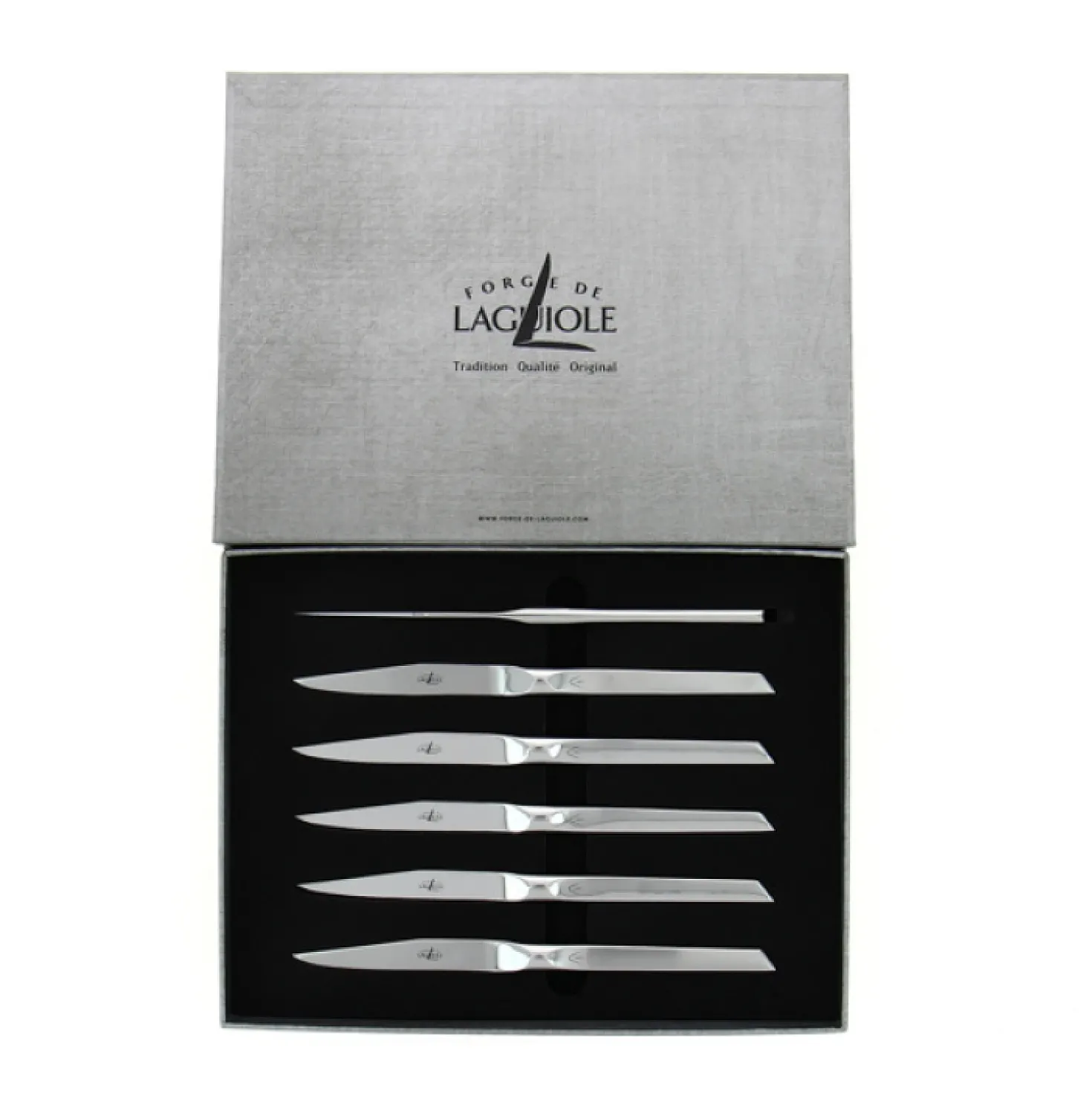 Forge de Laguiole Steakmessen Dayat Satijn (6 stuks)