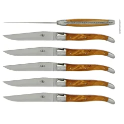 Forge de Laguiole Steakmessen Olijfhout (6 stuks)