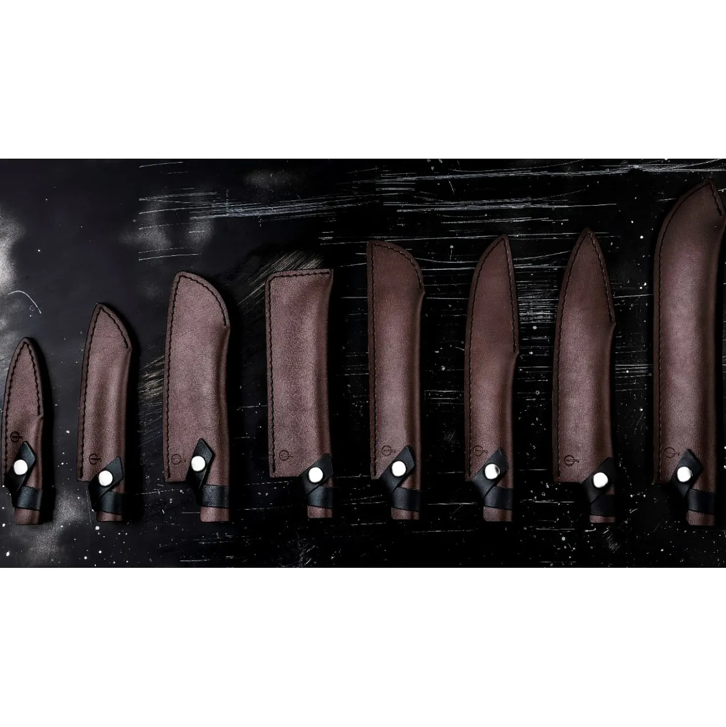 Forged Lederen Hoes Universeel Mes