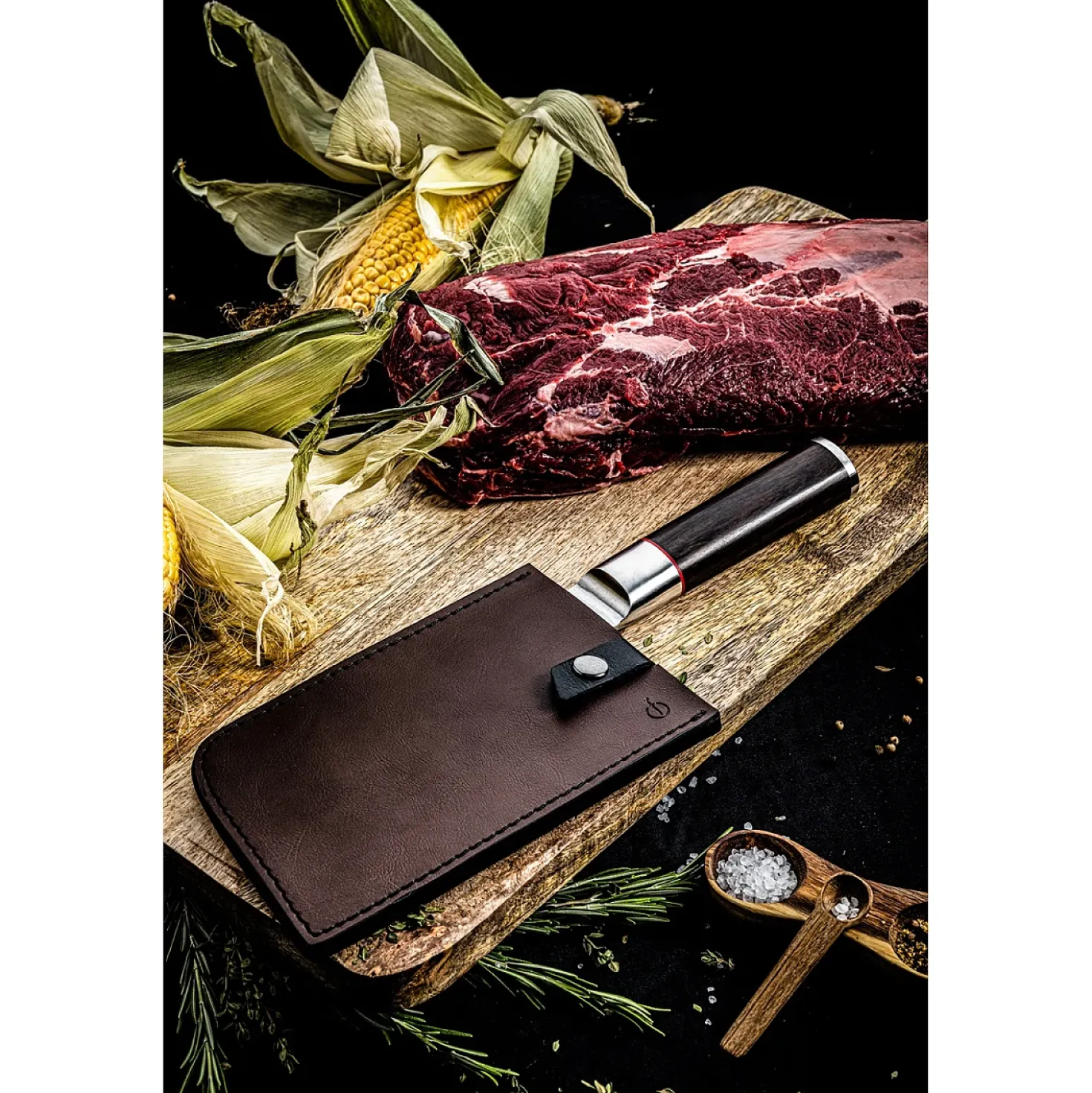Forged Lederen Hoes voor Bijl Cleaver