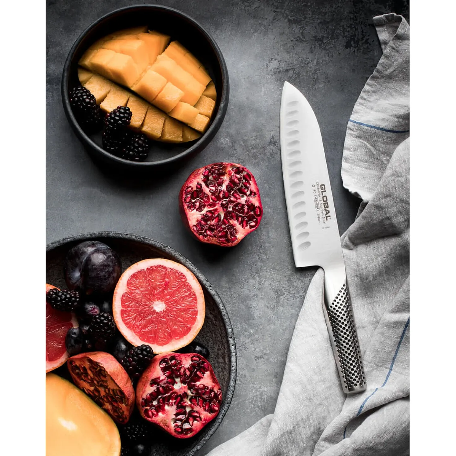 Global G-80 Santoku Met Kuiltjes 18 cm