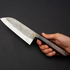 Goko Hamono Shiro Nashiji Santoku 16.5 cm