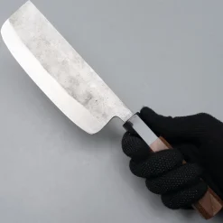 Goko Hamono Shiro Nashiji Walnut Nakiri