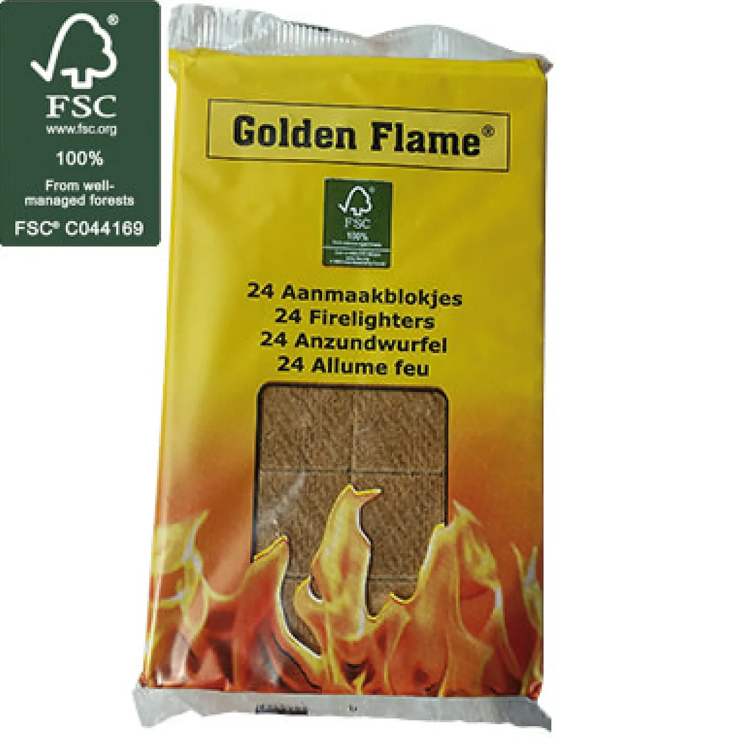Golden Flame Aanmaakblokjes 24 stuks