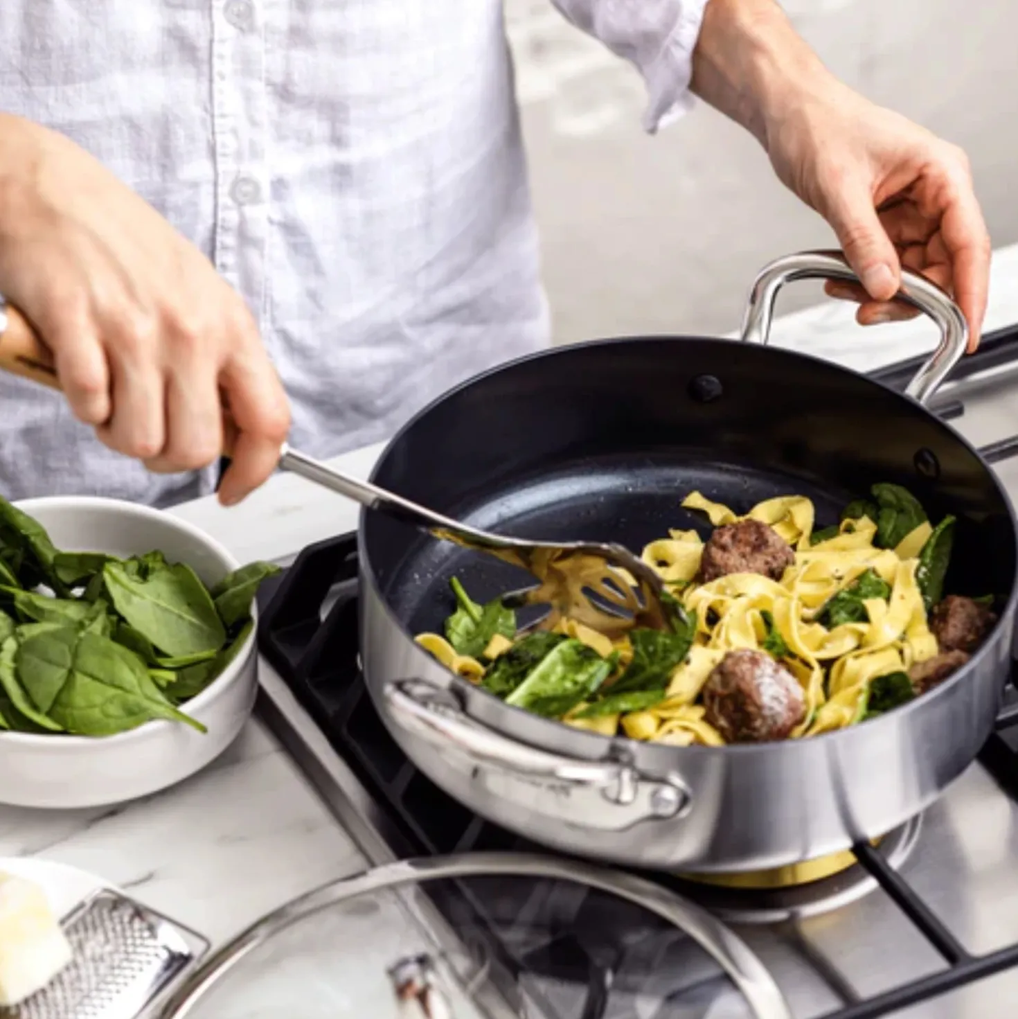 Greenpan Barcelona Evershine Hapjespan Met Deksel 26 cm