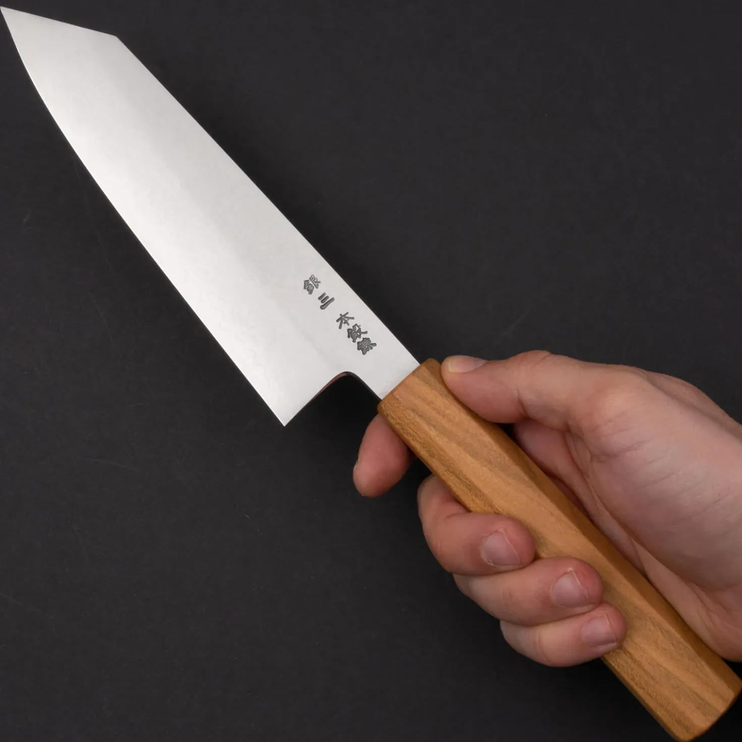 Hado Ginsan Damast Cherry Santoku K-tip