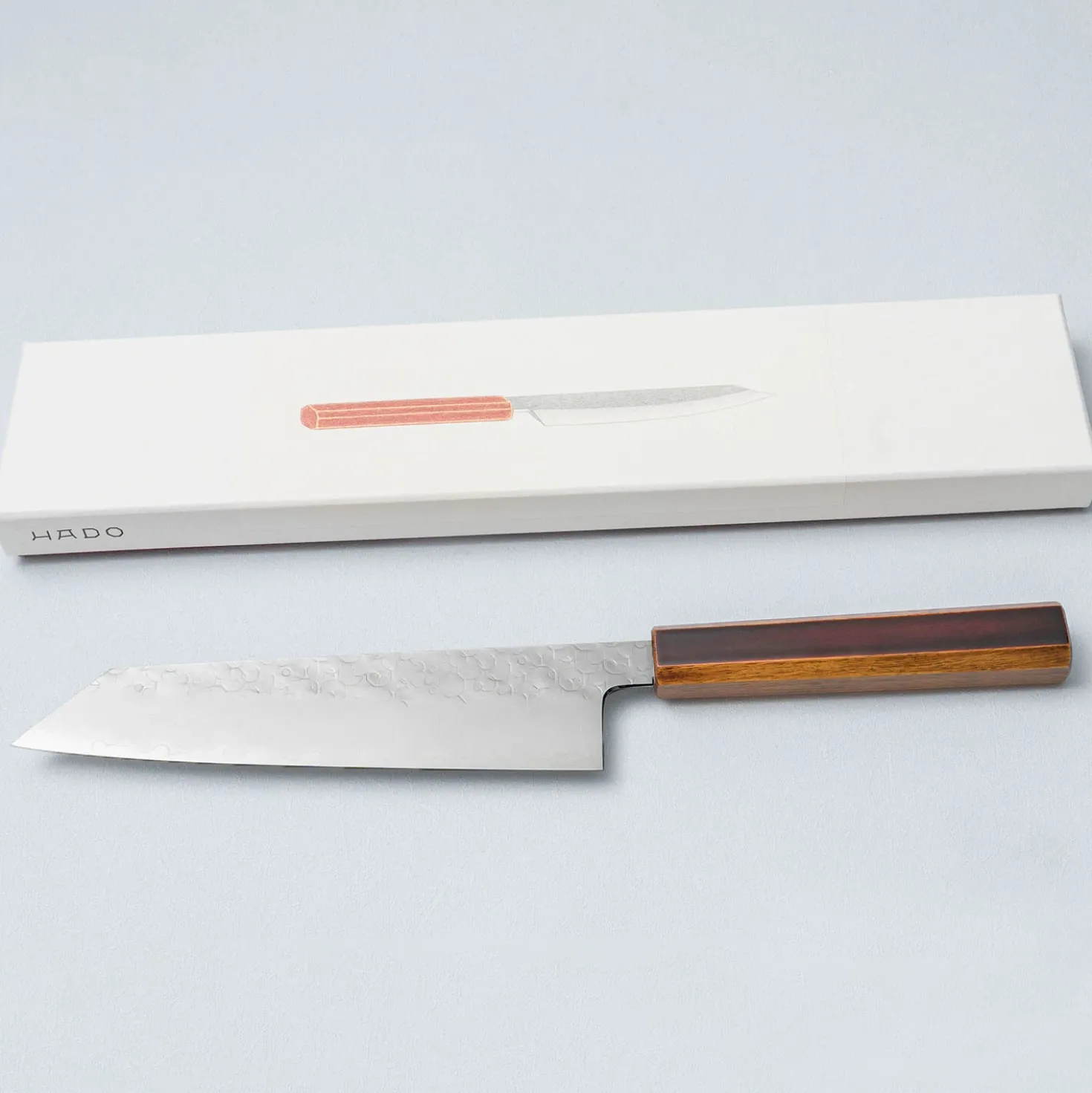 Hado Shiosai SG2 Urushi Oak Kiritsuke Gyuto 21 cm