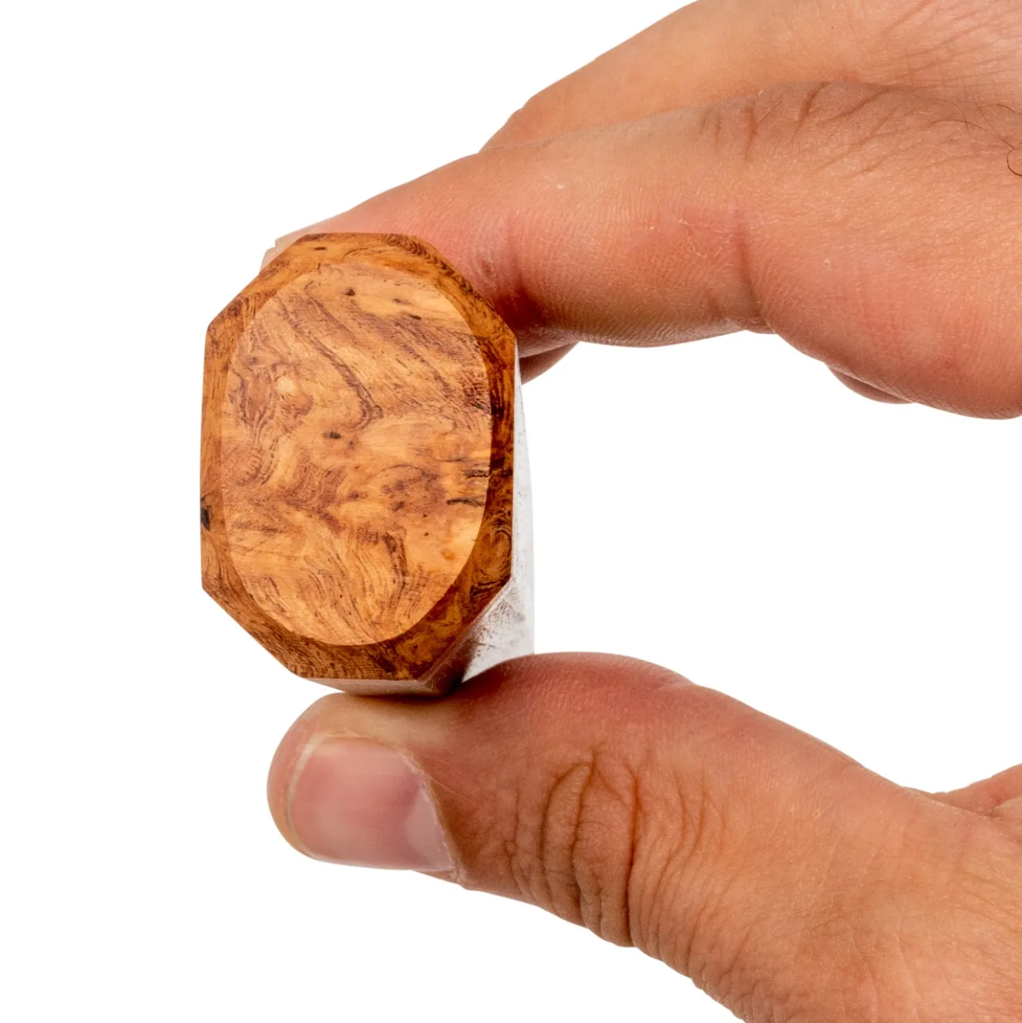Handvat Gouden Teak Ocatagon