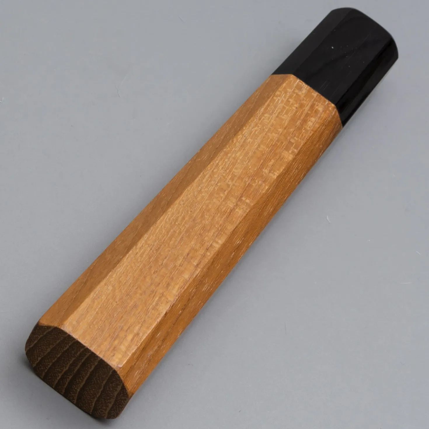Handvat Teak met Buffelhoorn 128 mm