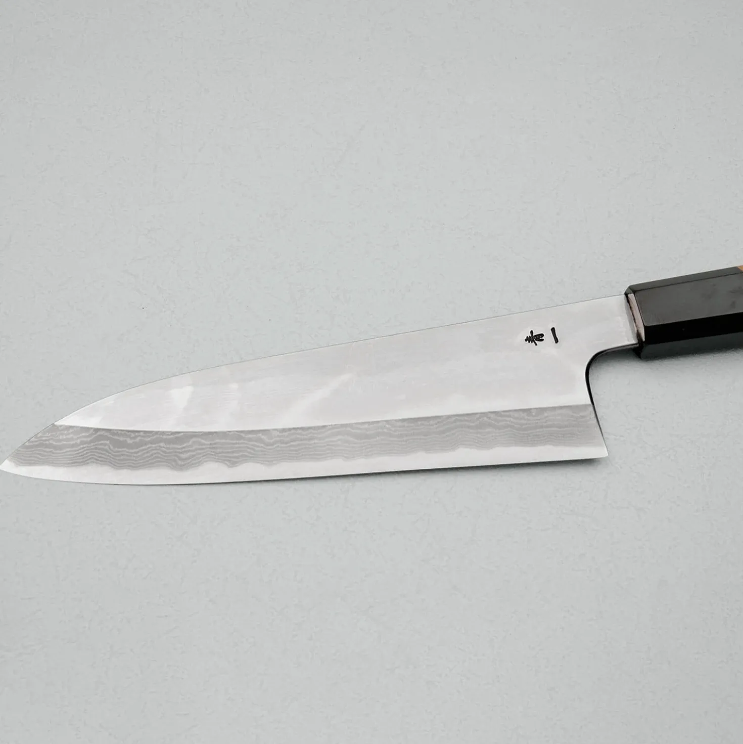Hatsukokoro Aogami #2 Migaki Damast Santoku 18 cm