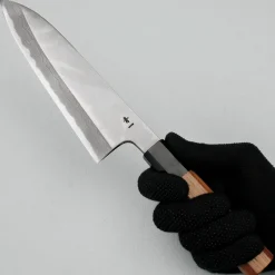 Hatsukokoro Aogami #2 Migaki Damast Santoku 18 cm