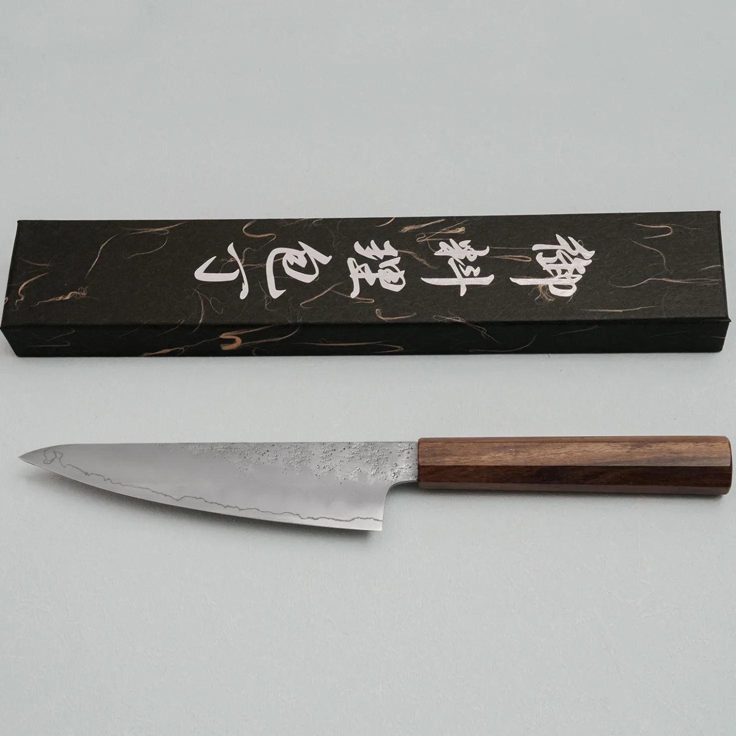 Hatsukokoro Ginrei Ginsan Bubinga Ko-Santoku 15 cm