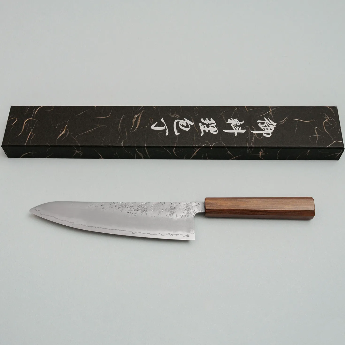 Hatsukokoro Ginrei Ginsan Bubinga Gyuto 21 cm