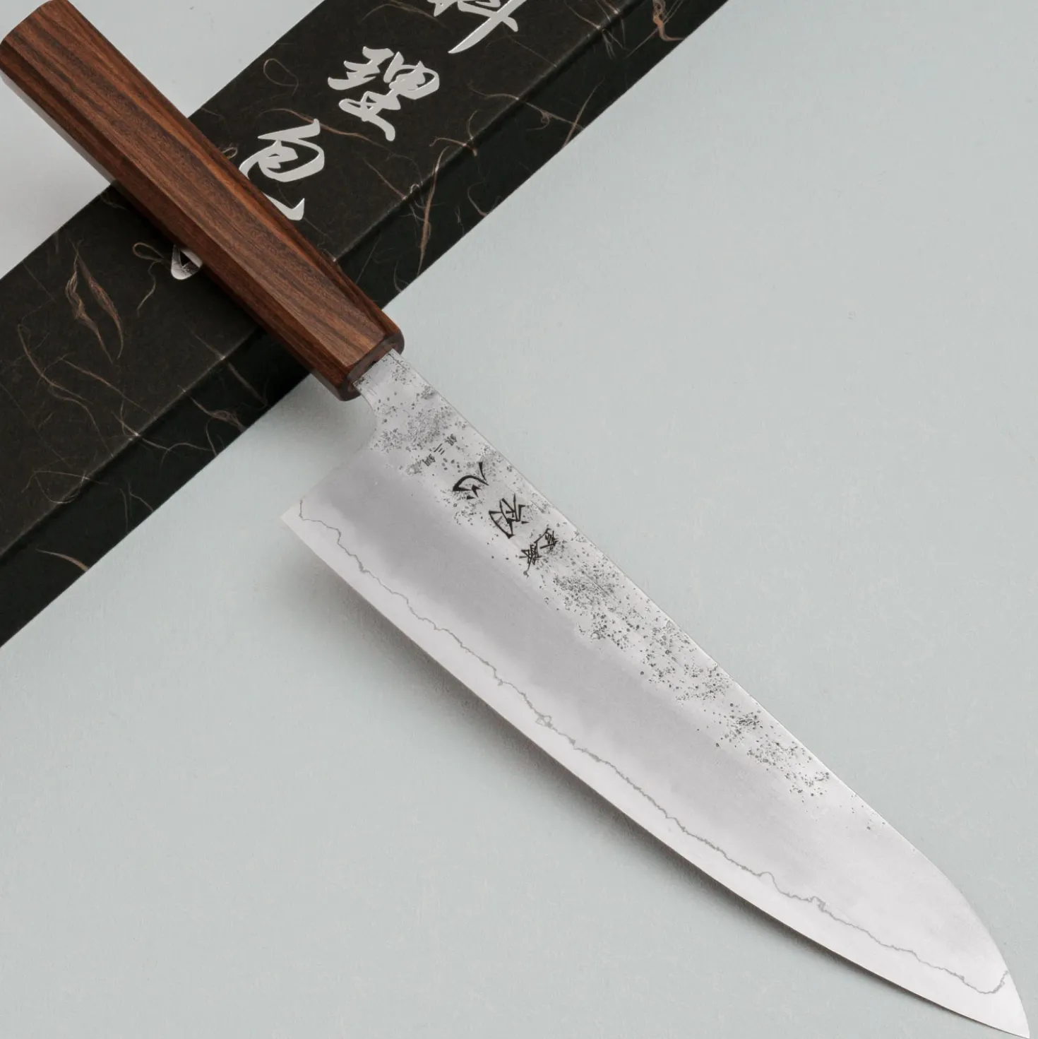 Hatsukokoro Ginrei Ginsan Bubinga Gyuto 21 cm