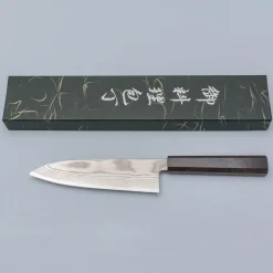 Hatsukokoro Ginsou Ginsan Nickel Damast Santoku 18 cm