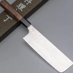 Hatsukokoro Ginyo Ginsan Damast Tsuchime Nakiri