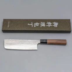 Hatsukokoro Ginyo Ginsan Damast Tsuchime Nakiri