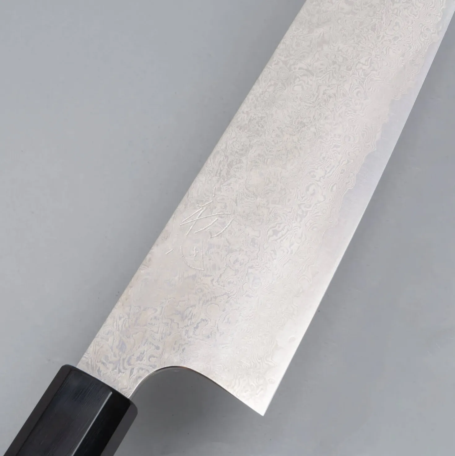 Hatsukokoro Ginyo Ginsan Damast Tsuchime Gyuto 21 cm