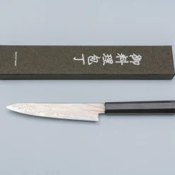 Hatsukokoro Hayabusa Aogami #2 Rainbow Damast Petty 15 cm
