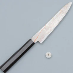 Hatsukokoro Hayabusa Aogami #2 Rainbow Damast Petty 15 cm
