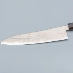 Hatsukokoro Hayabusa Aogami #2 Rainbow Damast Gyuto 21 cm