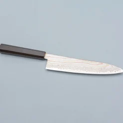 Hatsukokoro Hayabusa Aogami #2 Rainbow Damast Gyuto 21 cm