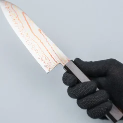 Hatsukokoro Hayabusa Aogami #2 Rainbow Damast Santoku